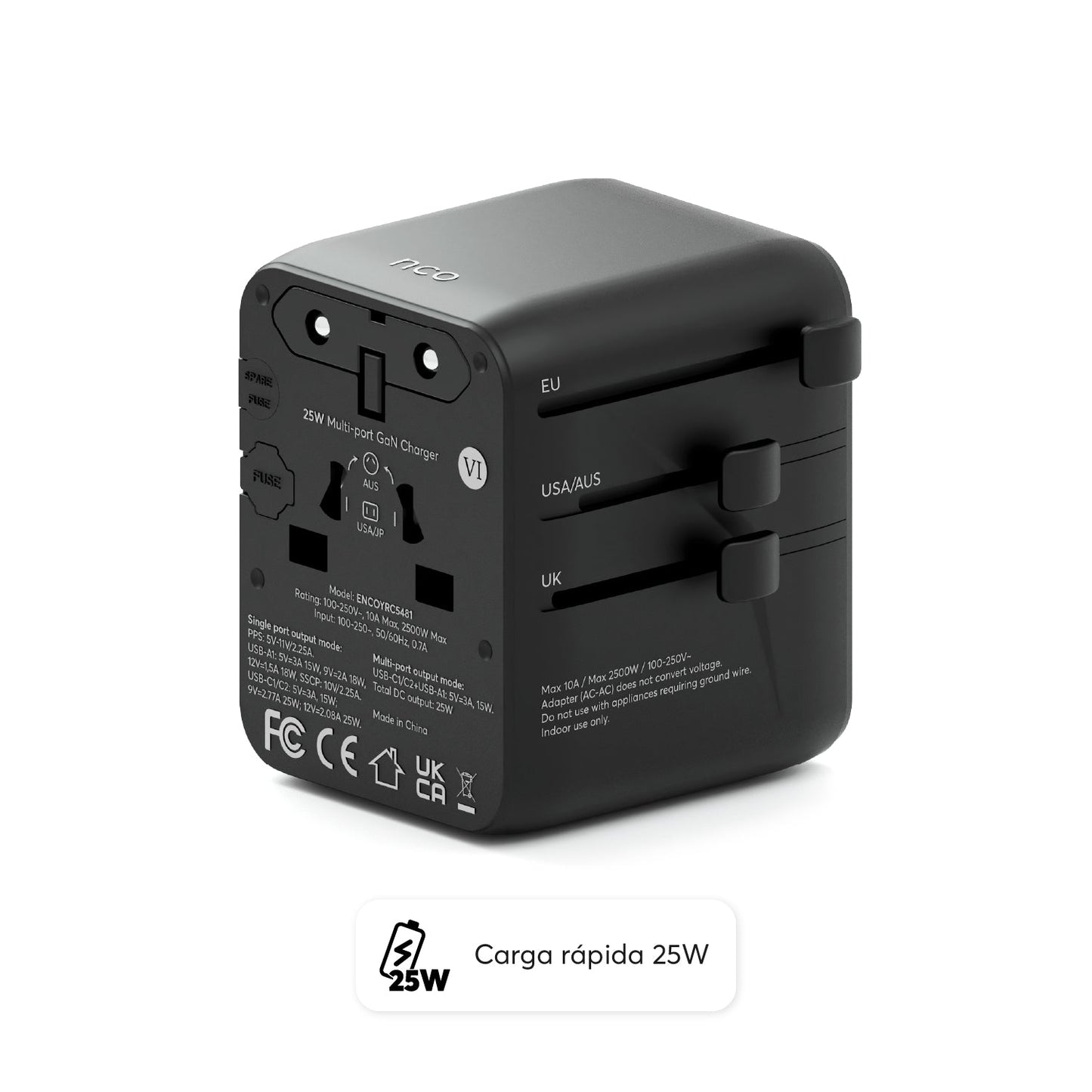 TravelAdapter Universal 25W – USB A / USB C