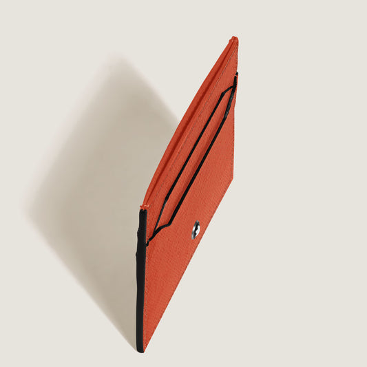 Porta-cartões Montblanc Sartorial Tangerina para 5 Cartões