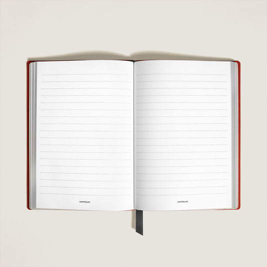 Caderno Médio Montblanc Sartorial Tangerina com Páginas Pautadas