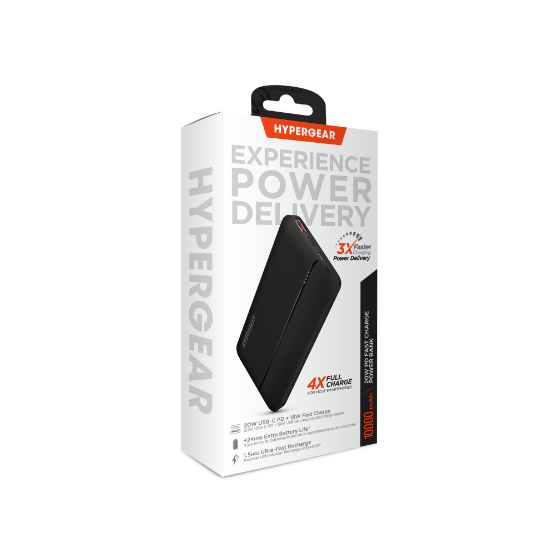 HyperGear 10,000mAh 20W PD + USB Portable Battery
