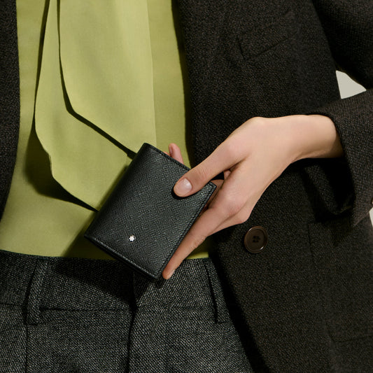 Porta-cartões Montblanc Sartorial Preto para 4 Cartões