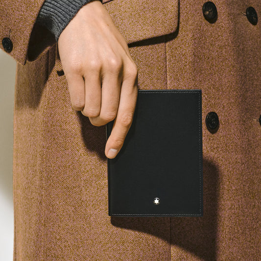 Porta-passaporte Montblanc Meisterstück Preto