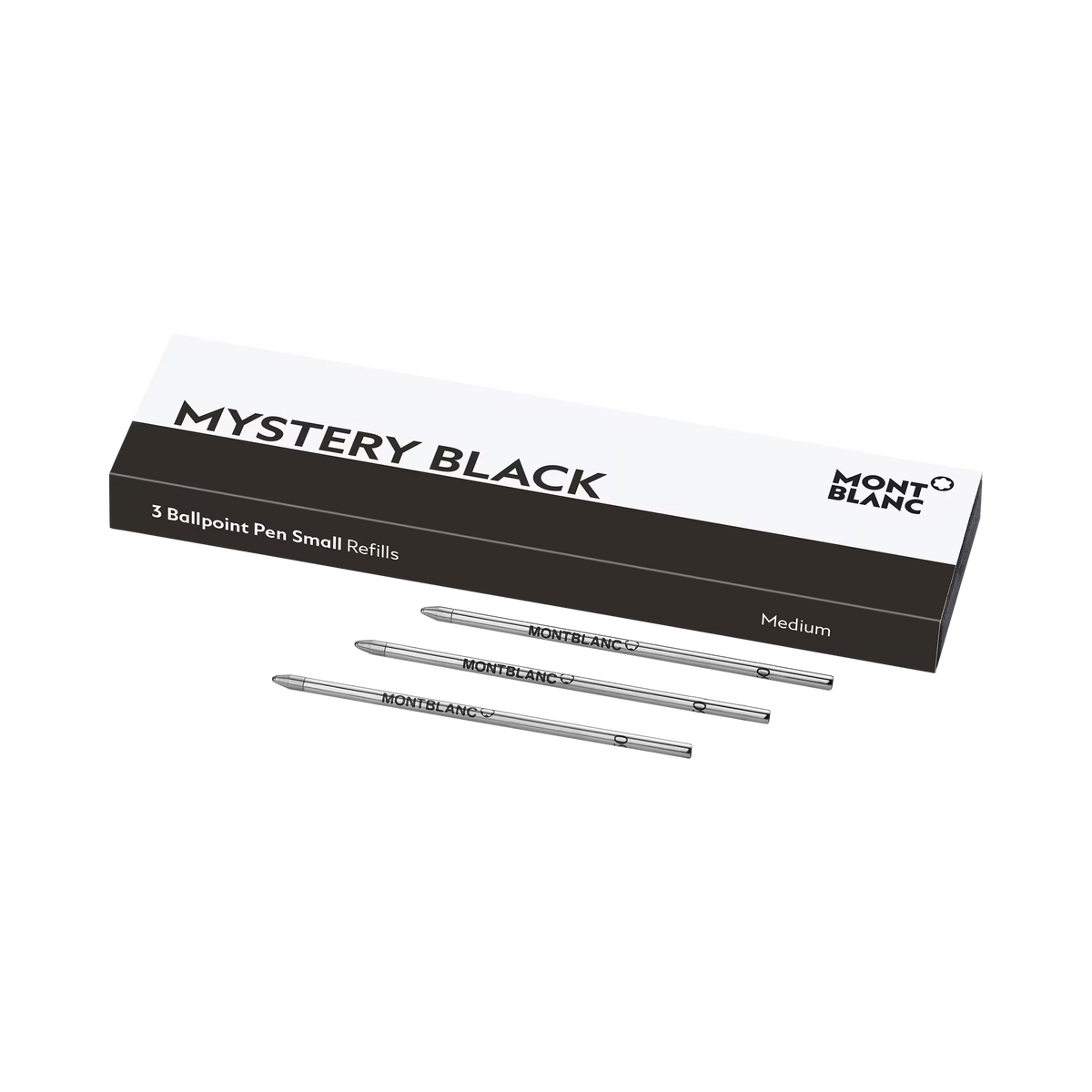 Montblanc Repuestos para Bolígrafo Small Mystery Black Medium – 3 Unidades