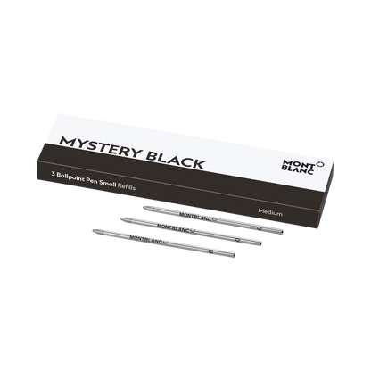 Montblanc Repuestos para Bolígrafo Small Mystery Black Medium – 3 Unidades