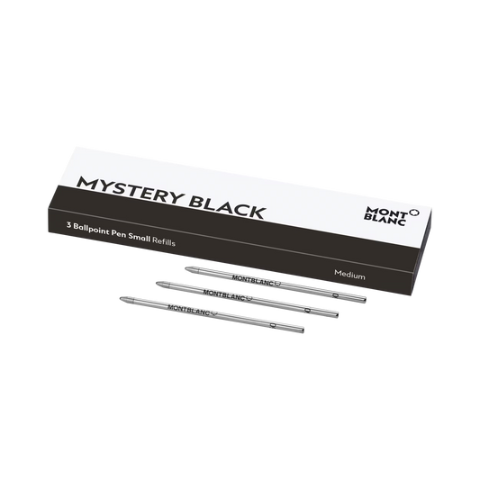 Montblanc Repuestos para Bolígrafo Small Mystery Black Medium – 3 Unidades