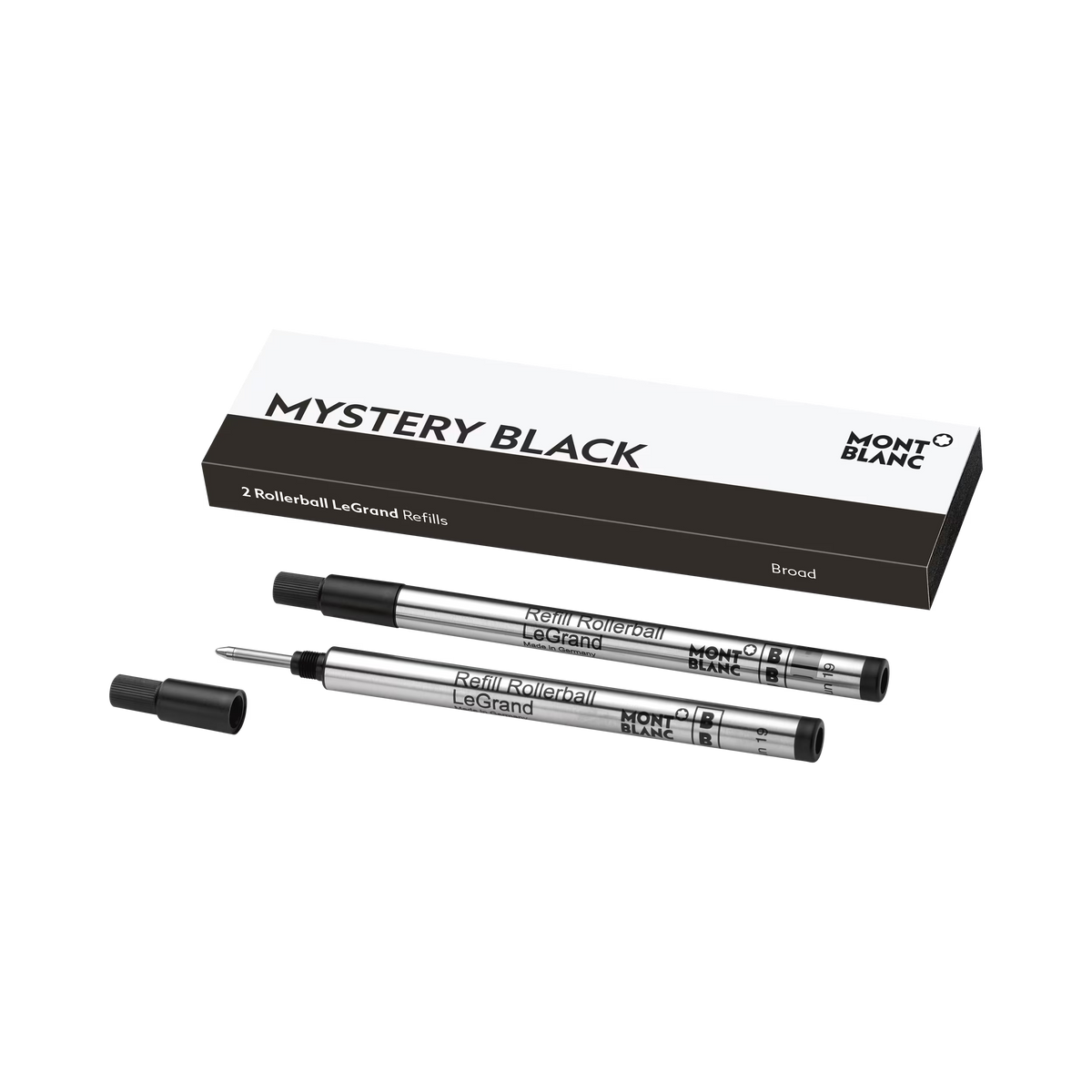 Refil para Rollerball Montblanc LeGrand Médio Mystery Black – 2 Unidades