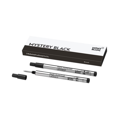 Refil para Rollerball Montblanc LeGrand Médio Mystery Black – 2 Unidades