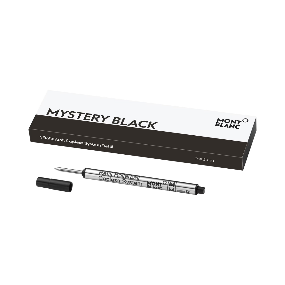 Montblanc Repuesto Rollerball Capless System Mystery Black Medium