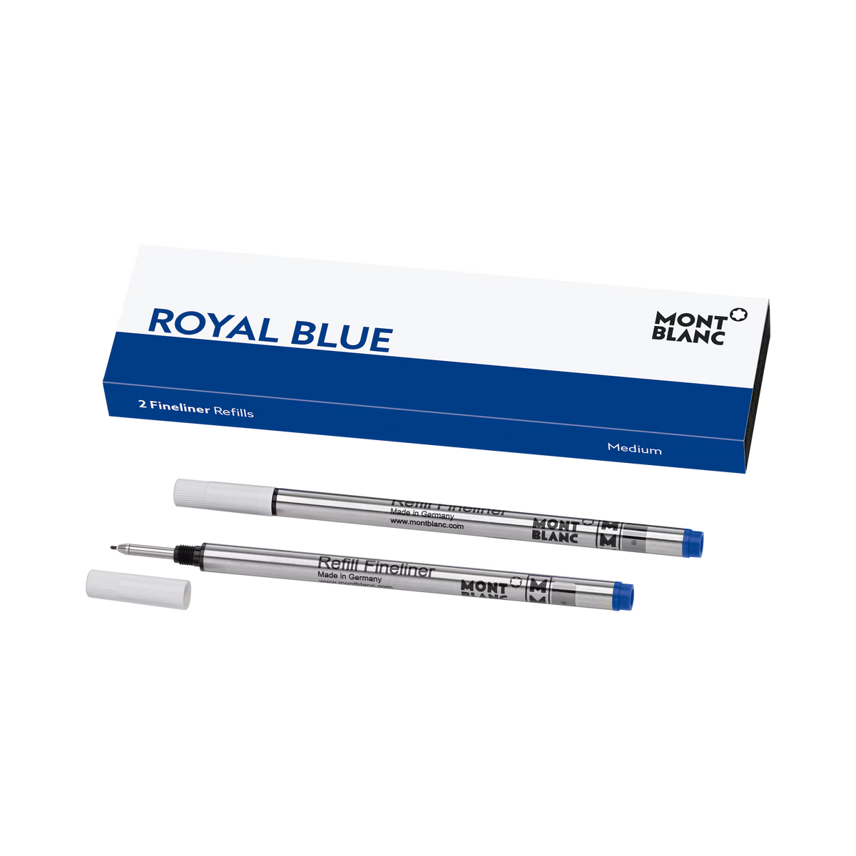 Refil para Caneta Fineliner Montblanc Royal Blue Média – 2 Unidades