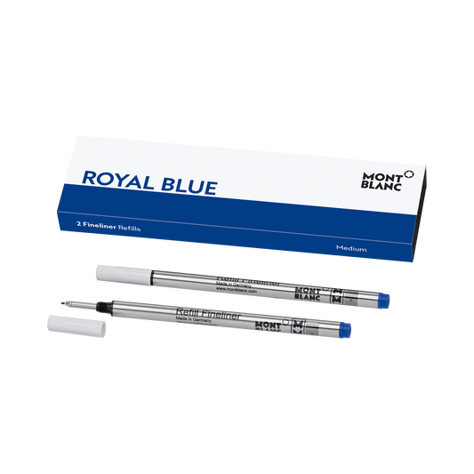 Montblanc Repuestos Fineliner Royal Blue Medium – 2 Unidades