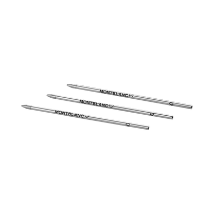 Montblanc Repuestos para Bolígrafo Small Mystery Black Medium – 3 Unidades