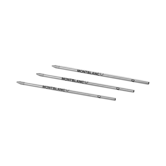 Montblanc Repuestos para Bolígrafo Small Mystery Black Medium – 3 Unidades