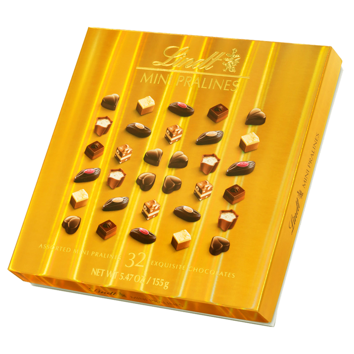 Lindt Mini Pralines Gold Box - 155g