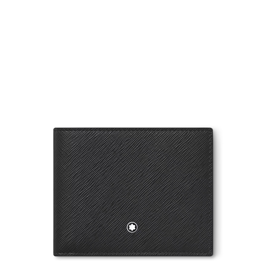 Carteira Montblanc Sartorial Preta para 6 Cartões