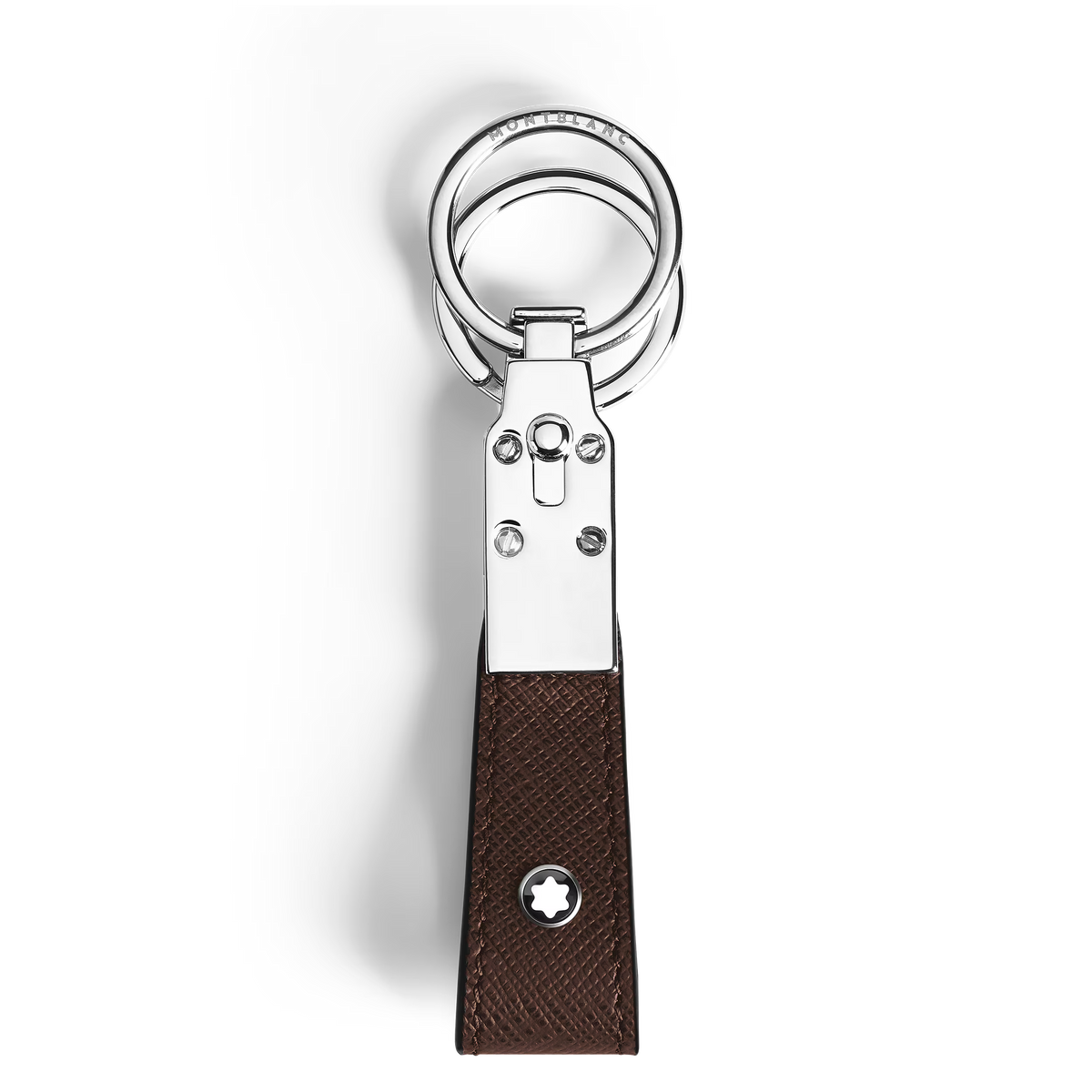 Montblanc Llavero Sartorial de Cuero con 2 Anillas
