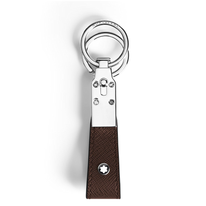Montblanc Llavero Sartorial de Cuero con 2 Anillas
