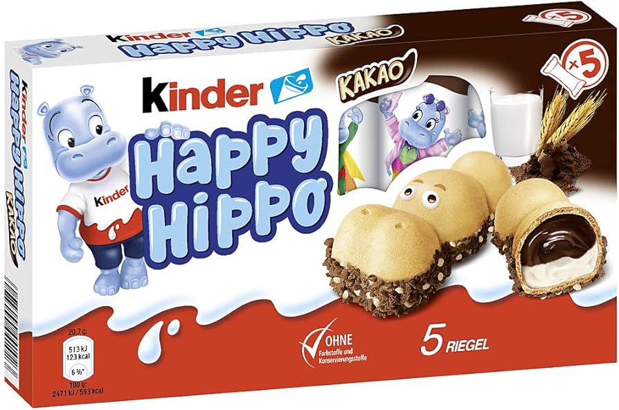 Chocolates Kinder Happy Hippo - 103.5g