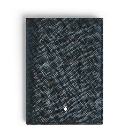 Porta-passaporte Montblanc Sartorial Tweed Azul