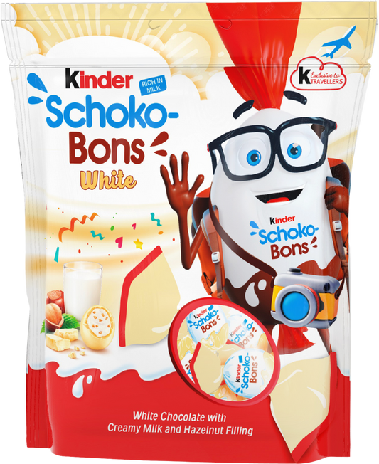Chocolates Kinder Schokobons Blanco Bolsa - 288g