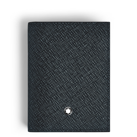 Porta-cartões Montblanc Sartorial Tweed Blue para 4 cartões