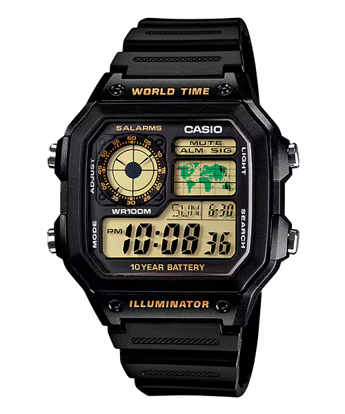 Casio Reloj Digital Casual Negro de Hombre