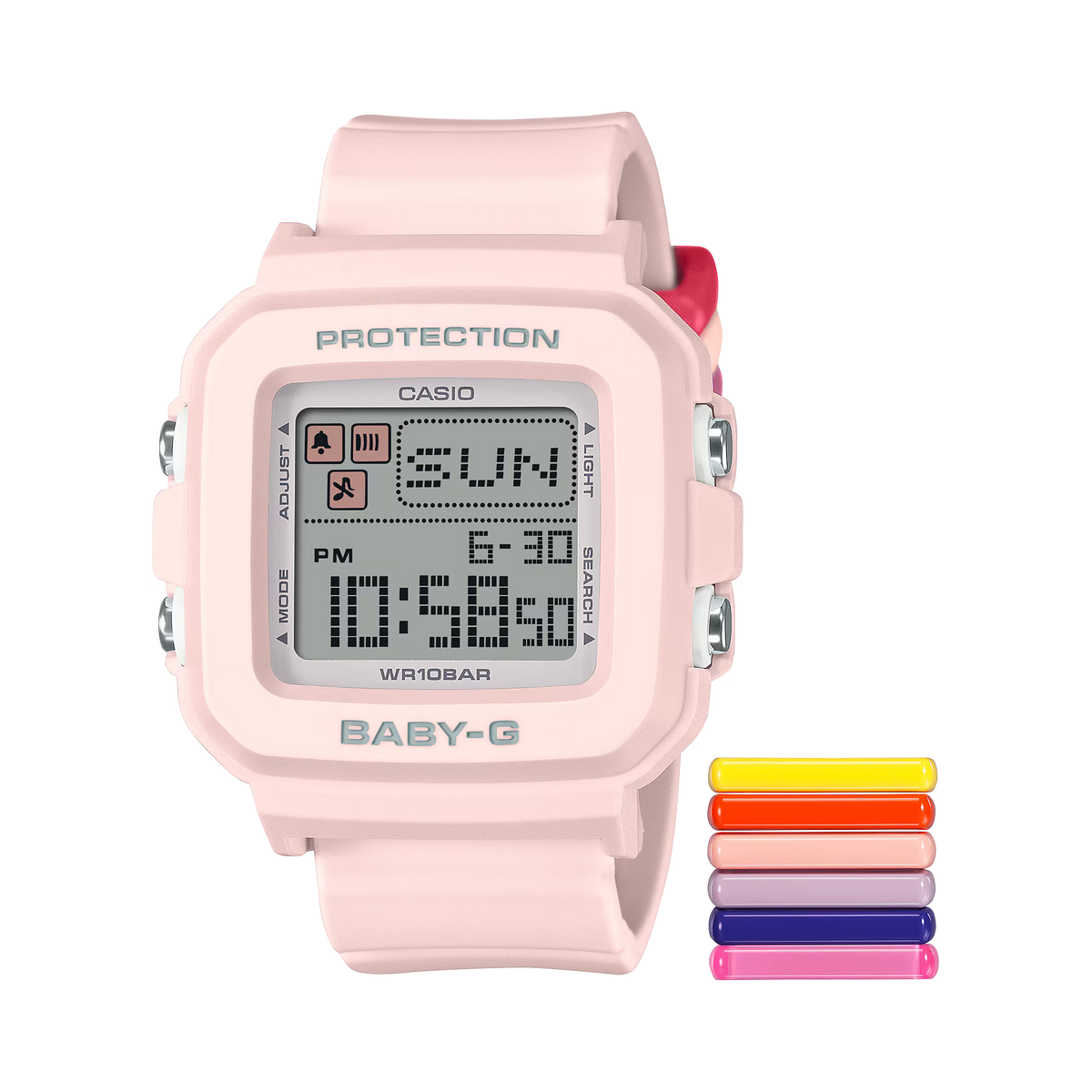 Baby-G Reloj Digital Casual Rosado de Mujer
