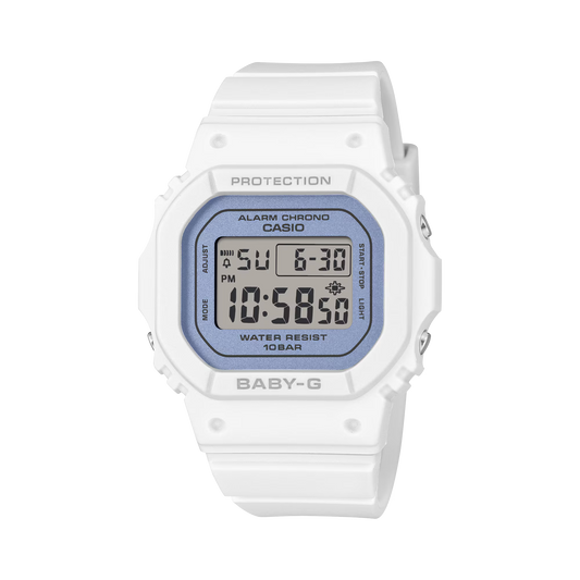 Baby-G Reloj Digital Casual Blanco de Mujer