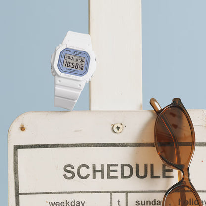 Baby-G Reloj Digital Casual Blanco de Mujer
