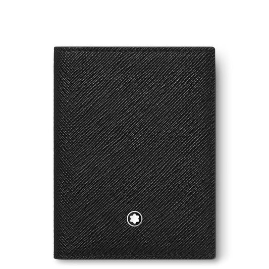 Porta-cartões Montblanc Sartorial Preto para 4 Cartões