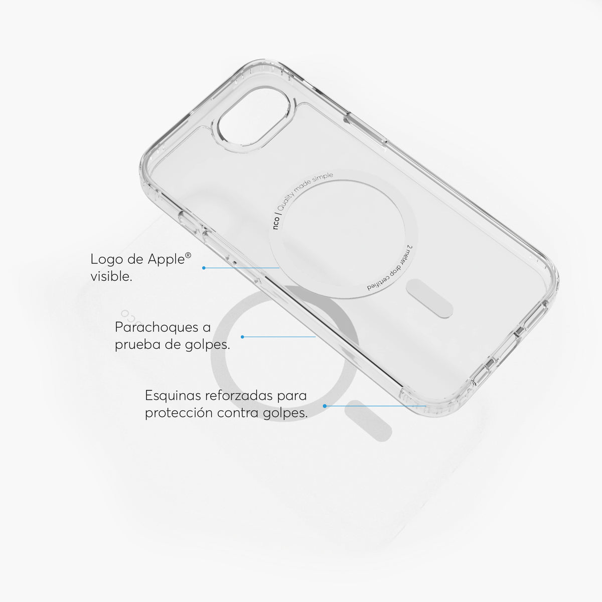 SafeCase Clear Crystal com MagSafe para iPhone