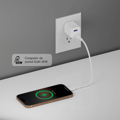 Cargador PowerPlug Mini 35W para USB-A - USB-C