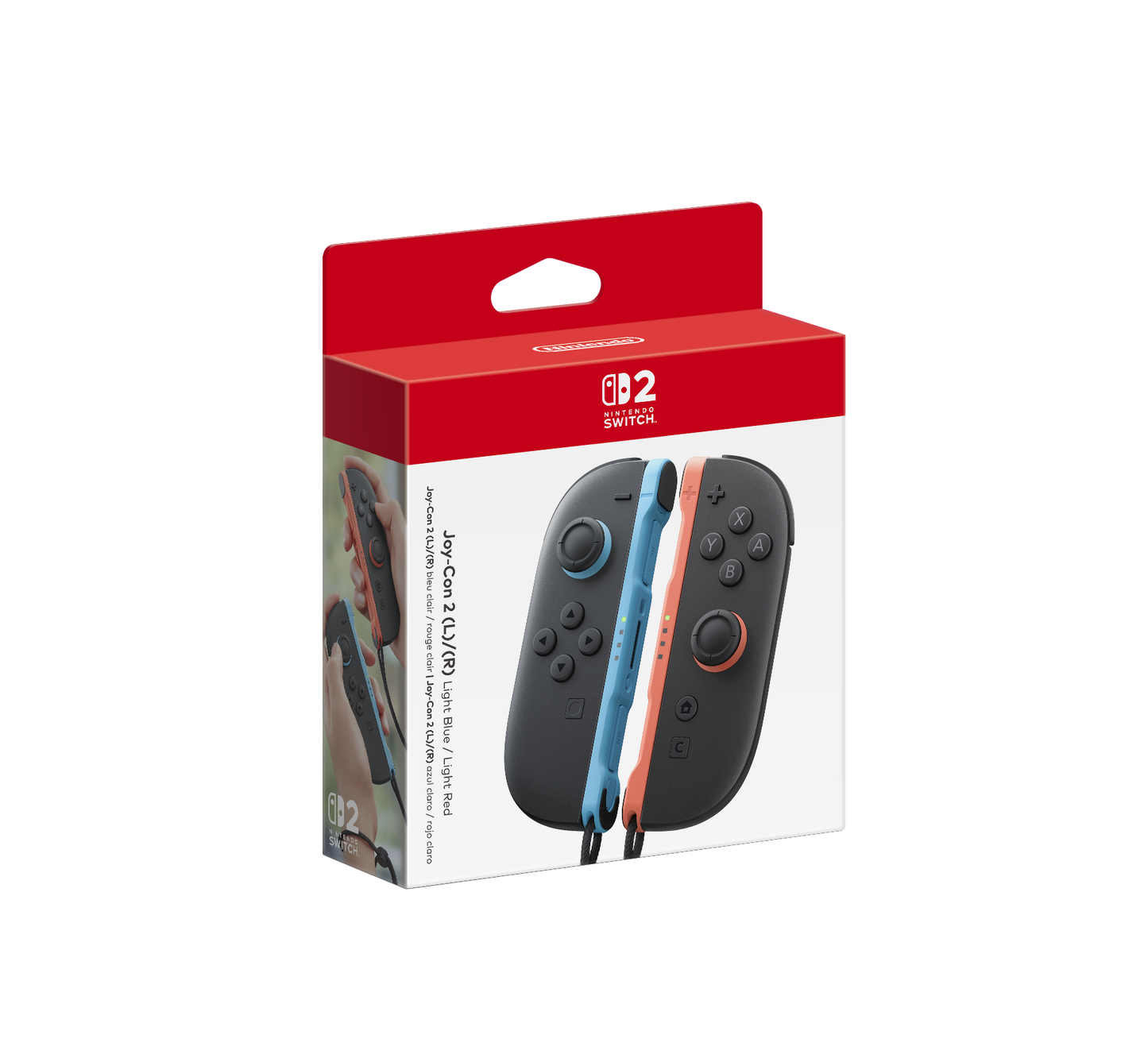 Controles Light Joy-Con™ 2 (L) Azul / (R) Rojo para Nintendo Switch™ 2 - Attenza Colombia