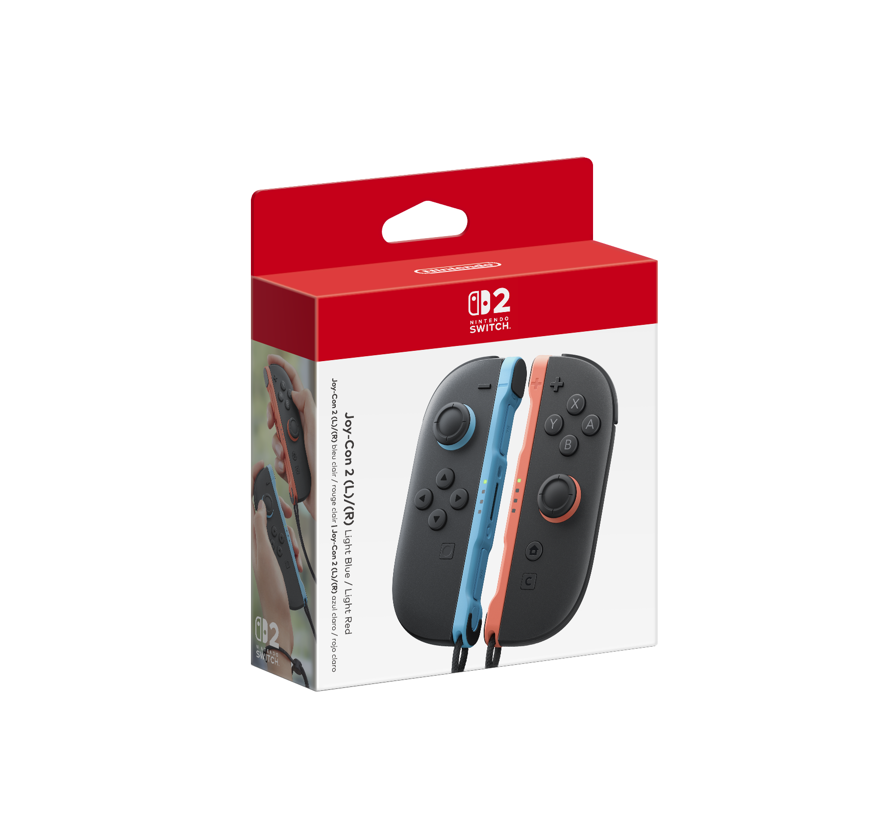 Controles Light Joy-Con™ 2 (L) Azul / (R) Rojo para Nintendo Switch™ 2 - Attenza Colombia