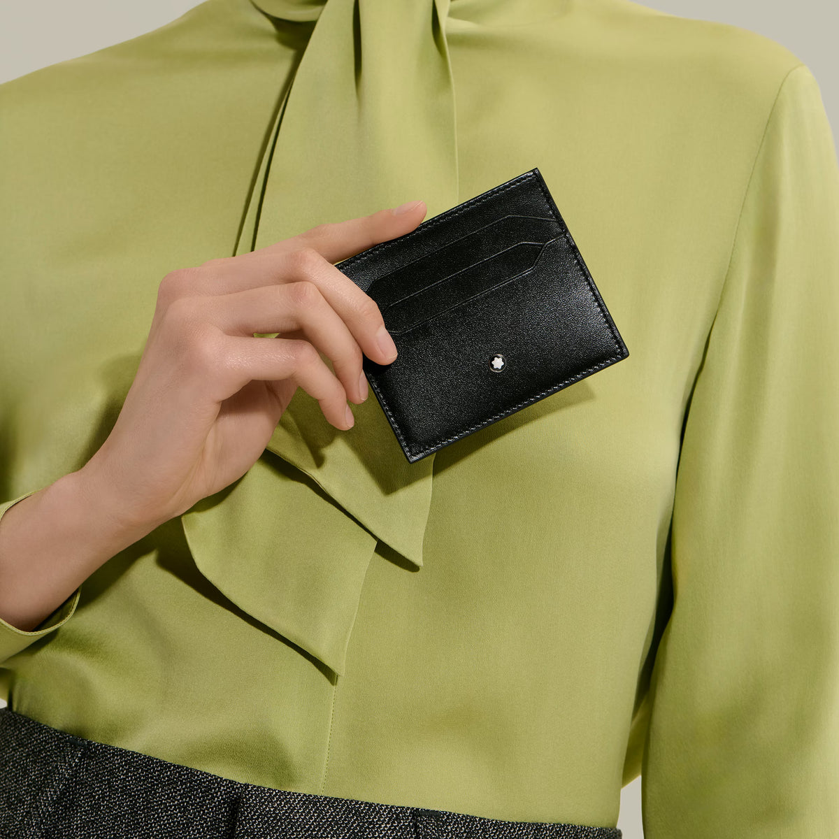 Porta-cartões Montblanc Meisterstück Preto para 6 Cartões
