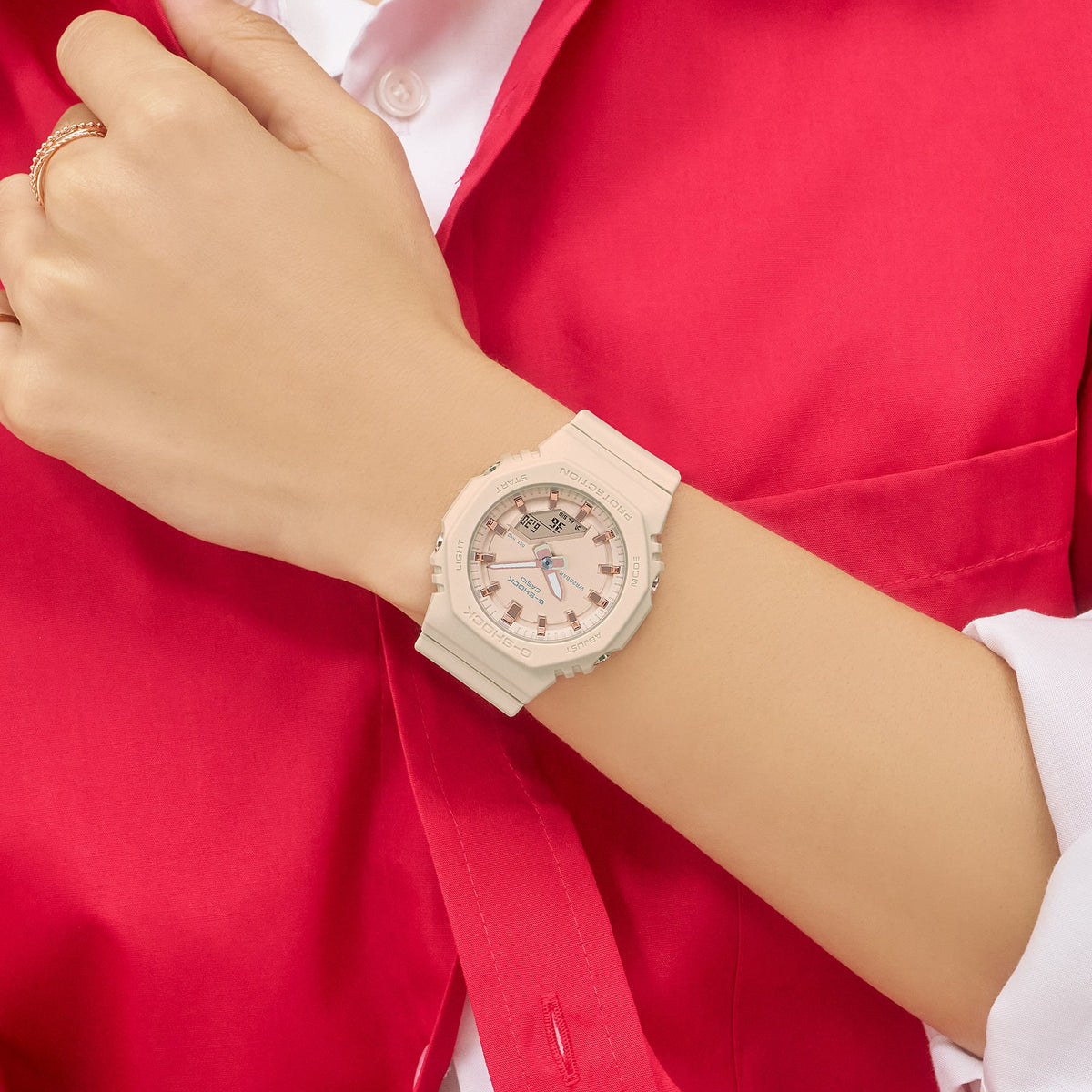 G-Shock Reloj Análogo Digital Casual Rosado de Mujer