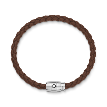 Montblanc Pulsera de Piel Suave Fauve Brown Talla M