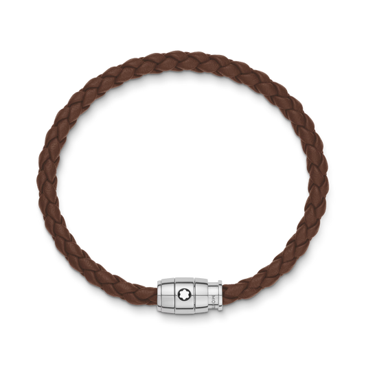 Pulseira Montblanc de Couro Macio Fauve Brown Tamanho M