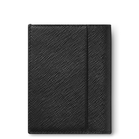 Mini Carteira Montblanc Sartorial Preta para 4 Cartões