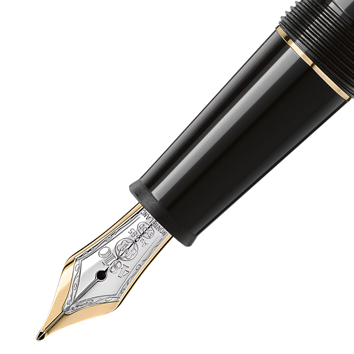 Montblanc Meisterstück Classique Pluma Estilográfica con Revestimiento en Oro (M)