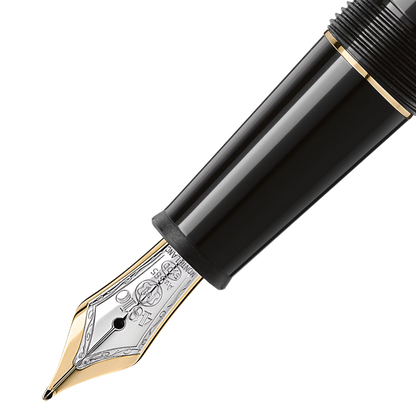 Montblanc Meisterstück Classique Pluma Estilográfica con Revestimiento en Oro (M)