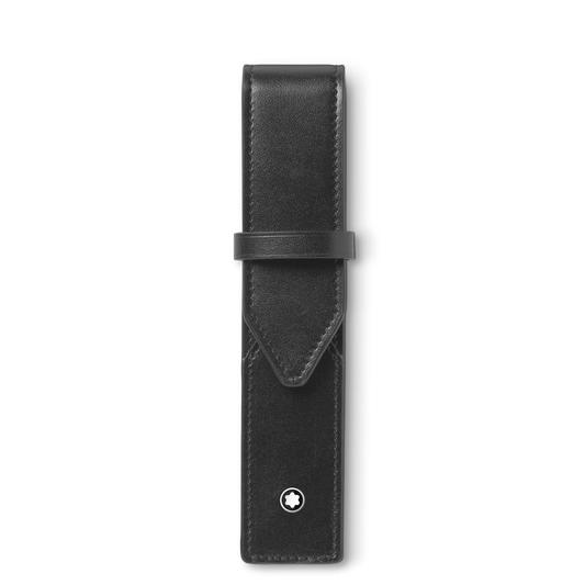 Estojo Montblanc Meisterstück Preto Tipo Envelope para 1 Caneta