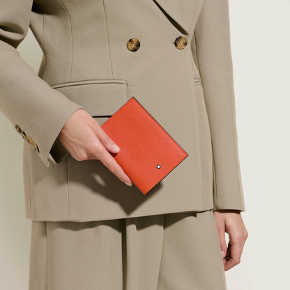 Porta-passaporte Montblanc Sartorial Tangerina