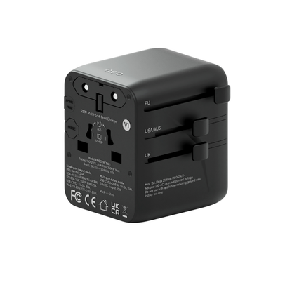 Travel Adapter Universal 25W – USB A / USB C