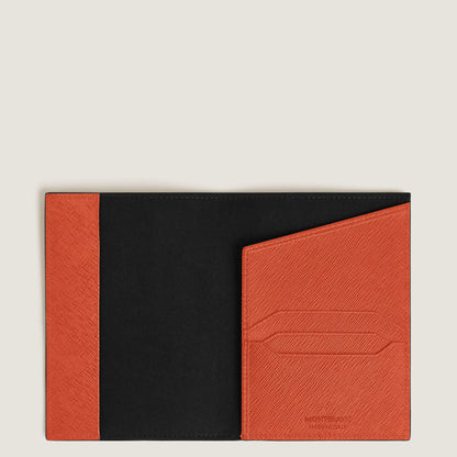 Porta-passaporte Montblanc Sartorial Tangerina