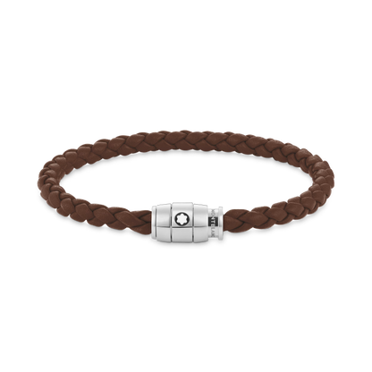 Montblanc Pulsera de Piel Suave Fauve Brown Talla M