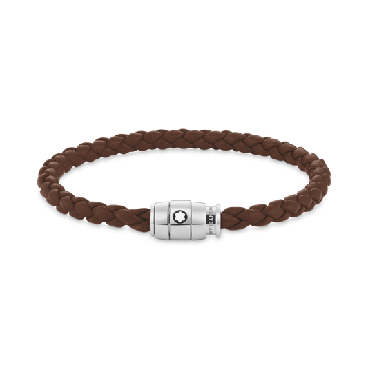 Pulseira Montblanc de Couro Macio Fauve Brown Tamanho M