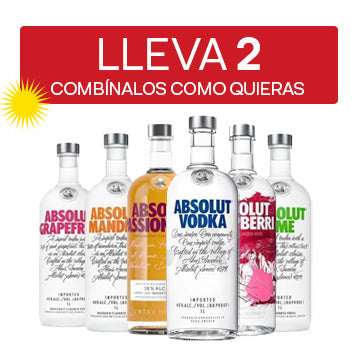 ANY 2 Absolut® y Sabores