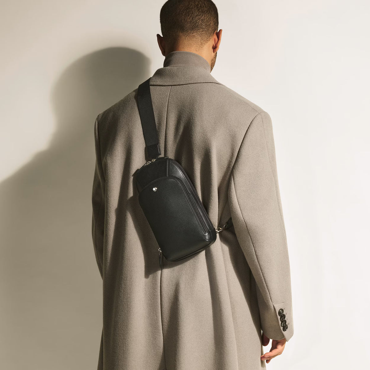 Bolsa Tiracolo Média Montblanc Sartorial Preta