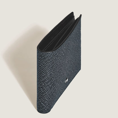Carteira Montblanc Sartorial Tweed Azul para 6 Cartões