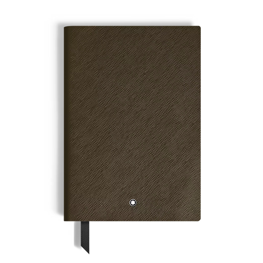 Caderno Médio Montblanc Sartorial Cáqui com Páginas Pautadas